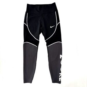 Nike Athletic Pants Womens S‎ Black Gray Breathable Mesh Running Jogging Dri-Fit